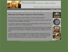 Tablet Screenshot of domainedepiaugier.com